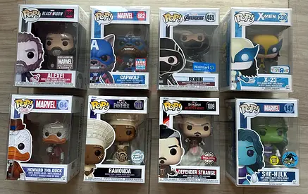 Lot of 8 Marvel  X-Men Funko Pop! Vinyl Figures — Mostly Mint in Box Vintage