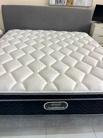 Pottery Barn Bed with Crate and Barrel Mattress