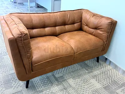 Brown Leather Single-Seat Sofa / Armchair in Good Condition