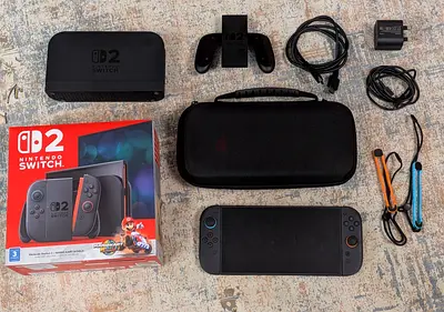 Nintendo Switch OLED-like handheld (3rd party) with dock, case and accessories - good condition