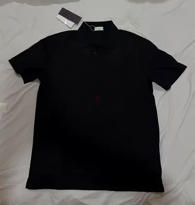 Black Dior Short-Sleeve Polo Shirt - New with Tags