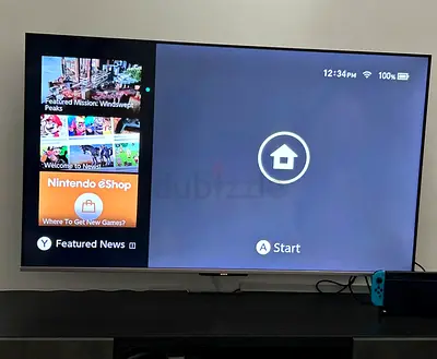 55-65 Flat Panel Smart TV in Good Working Condition (Shown with Switch)