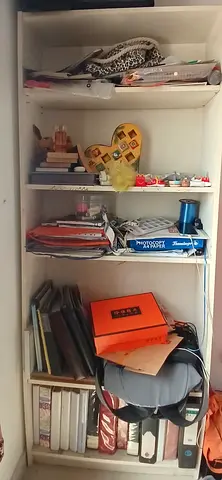 White Bookshelf – 5 Shelves