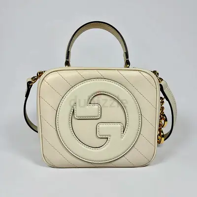 Authentic GUCCI BLONDIE LEATHER TOP HANDLE BAG
