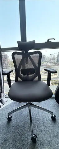 Ergonomic Mesh Office Chair with Headrest — Good Condition