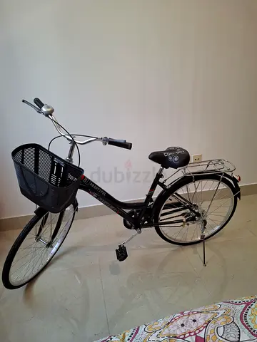 Comfort City Bicycle with Front Basket and Rear Rack - Good Condition