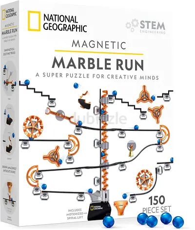 National Geographic Magnetic Marble Run - 150 Pieces