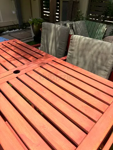 Beautiful extendable  outdoor dining table with 4 chairs from Ikea