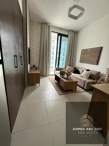 VIP furnished studio in Ajmal Makaan, Sharjah | Balcony | Separate kitchen | Built-in wardrobes | Central air conditioning