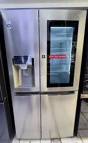 LG Side-by-Side Refrigerator with InstaView Door and Water Dispenser (Stainless Steel)