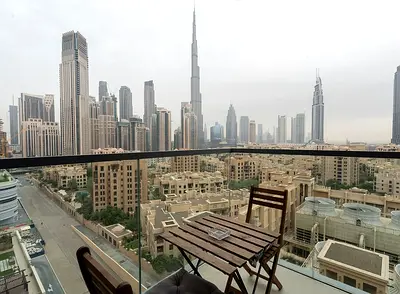 Full Burj Khalifa and OldTown View / Furnished 1BR
