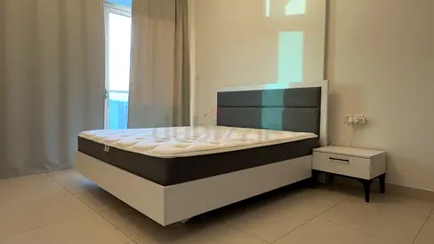 Bed with mattress