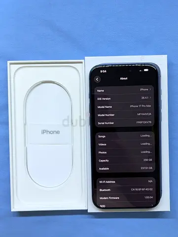 Iphone 17 pro max 256GB