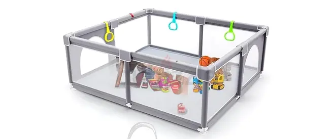 Portable Baby Playpen, Foldable Safety Fence