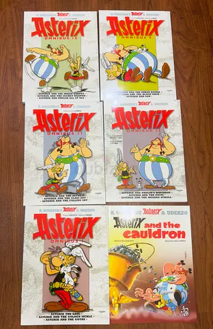Set of 5 Asterix Omnibus Comics+1 additional comic (English) -