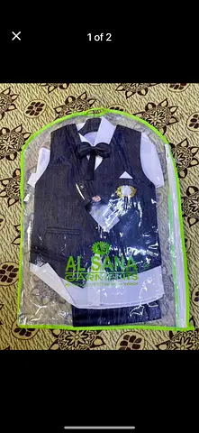 Childrens formal suit set (vest, shirt, trousers) - like new