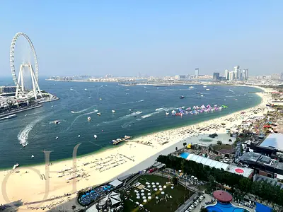 Sea ,Dubai eye and marina skyline view-Large size