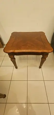 Solid Wood Ornate Side Table / End Table (Set of 2)