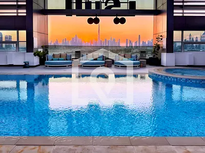 Boutique Studio w/ Balcony, Pool & Gym | Al Jaddaf