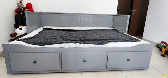 Ikea Gray Day bed with two mettreses available in perfect condition