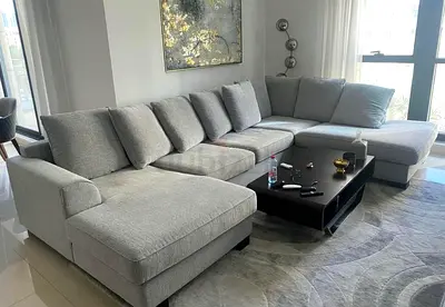 The one king ston U Shape Sofa Gray