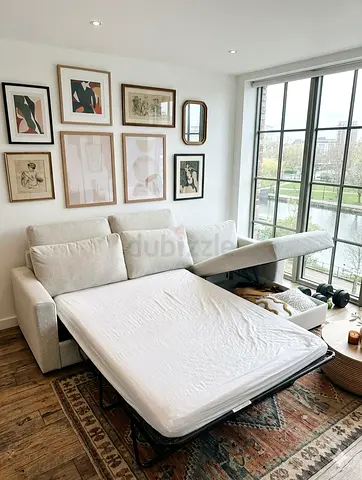 Ikea vimle L shape sofa bed with mattress