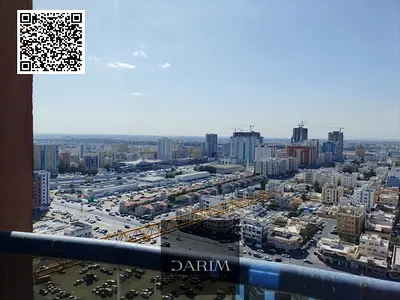 استوديو واسع للإيجار في عجمان | مع موقف سيارات وشرفة كبيرة | جاهز للسكن