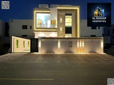 Villa for sale in Ajman, 4 bedrooms, price includes registration fees, very good finishing, freehol