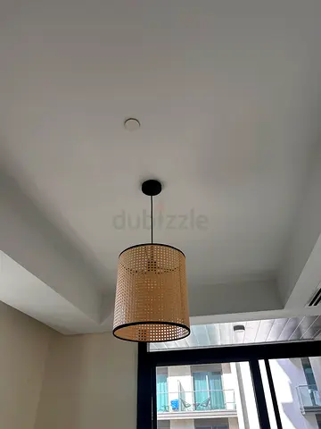 Woven Rattan Pendant Ceiling Lamp - Modern Minimalist