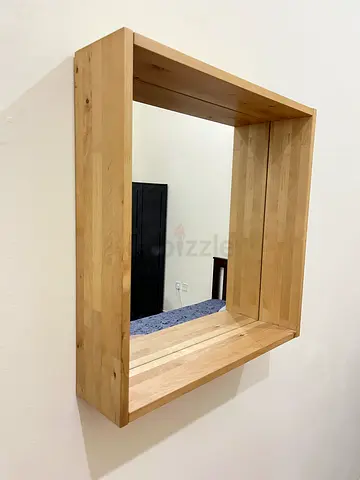 Solid Wood Platform Bed Frame (Queen) — Minimalist Natural Finish