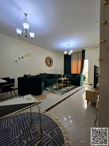 Furnished one-bedroom apartment for rent in Ajman, Al Nuaimiya 2, King Faisal Street. Clean and tidy furnishings included. All bills and internet
