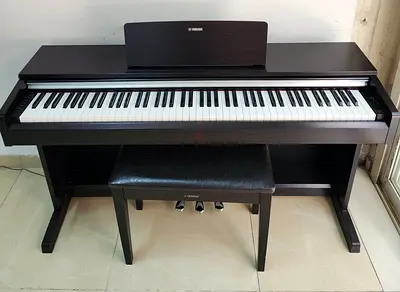 The Yamaha Arius YDP-142 is an 88-key digital piano designed for beginners to intermediate players,