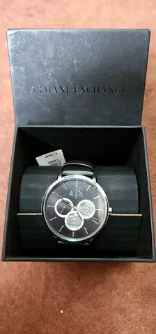 Armani Exchange Mens Chronograph Watch in Original Box - Black Dial