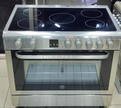 Stainless Steel Electric Ceramic Hob Cooker with Large Oven - Good Condition