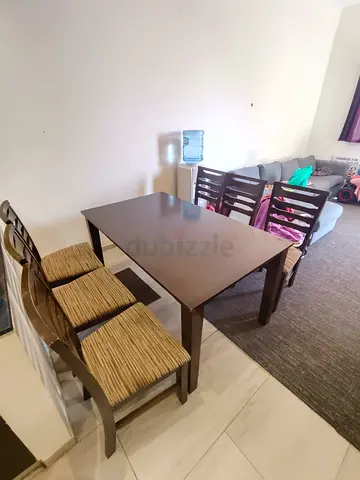 Urgent sale: Wooden Dining Table with 4 Chairs - Good Condition