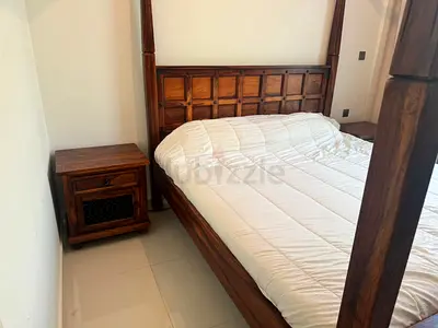 Solid Wood Four-Poster king size bed and mattress only