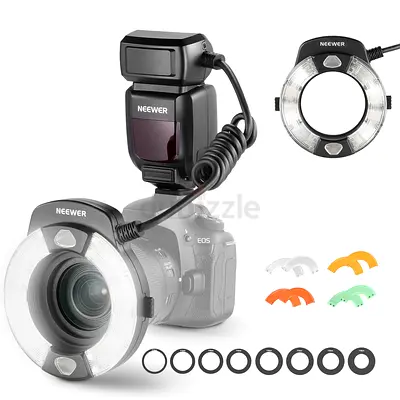 NEEWER RF1-C/N/S 76Ws 5600K GN15 TTL Marco Ring Flash