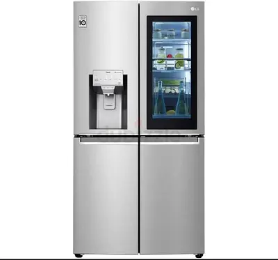 LG Side-by-Side Refrigerator with InstaView Door-in-Door and Water Dispenser - Silver