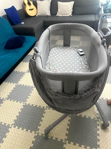 Grey Portable Baby Bassinet / Cradle - Good Condition
