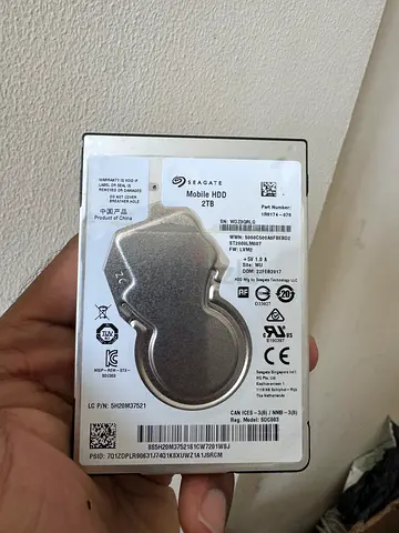Seagate 2TB Slim 7mm Laptop HDD | 100% Health | SATA 2.5” | Clean Condition