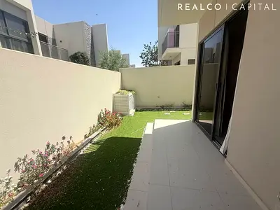 Corner 3BR Townhouse + Maid in Damac Hills 2 | Single Row | Large Plot