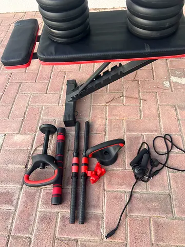 Gym table and weight