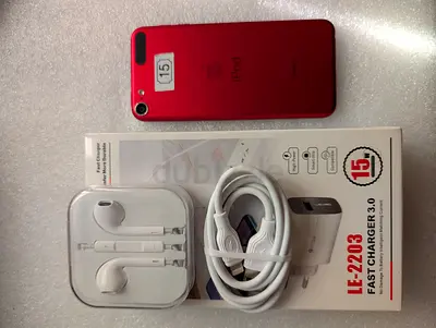 iPod Touch (Red) with Earphones and Fast Charger - Good Working Condition