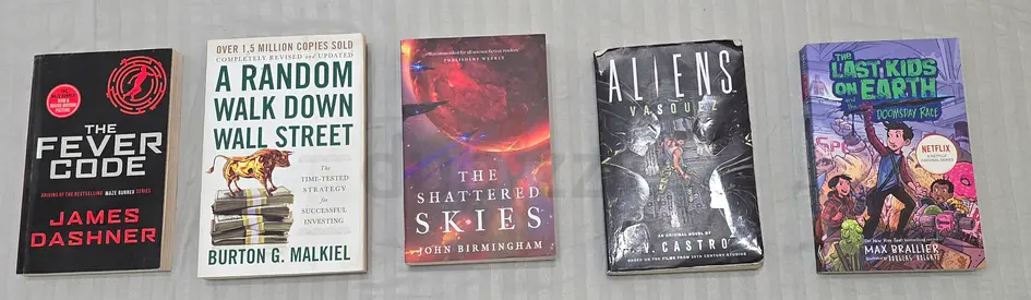 Lot of 6 Mixed Paperback Books — Fiction, Nonfiction  Kids
