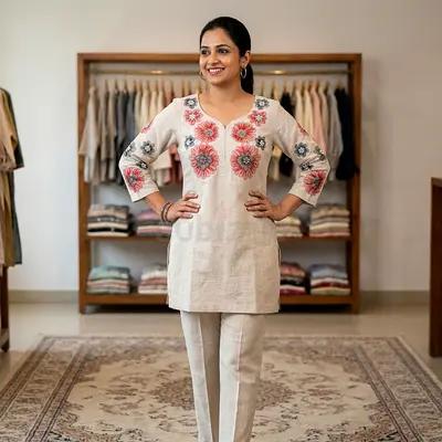 Linen Floral Co-ord Set