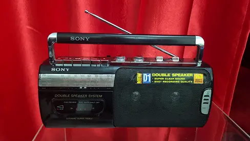 Sony Portable Double Speaker Cassette Radio Player (Working)