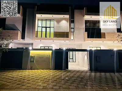 فيلا طابقين وروف بسعر شامل رسوم التسجيل والتمليك على الشارع الرئيسي جاهزة للسكن في أرقي مناطق عجمان تملك حر لجميع الجنسيات بدون دفعة مقدمة.