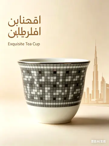 Exquisite Ceramic Tea Cup — Like New