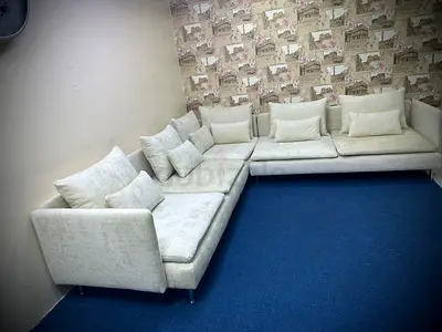 Beige color IKEA soderhamn corner sofa