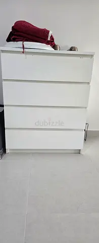 Ikea White 5-Drawer Chest/Dresser in Good Condition
